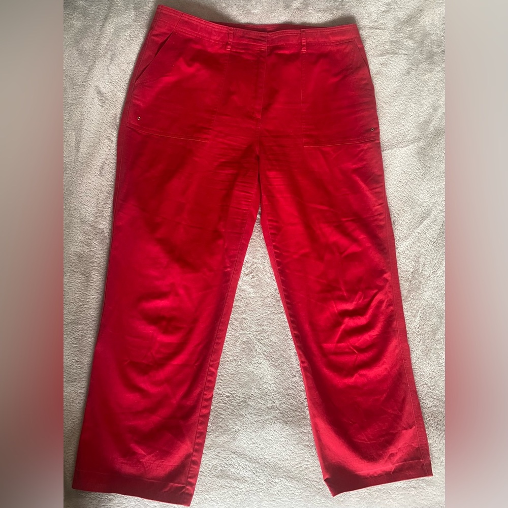 Lauren Ralph Lauren - Red Straight Leg Jeans 100% Cotton - Size 16